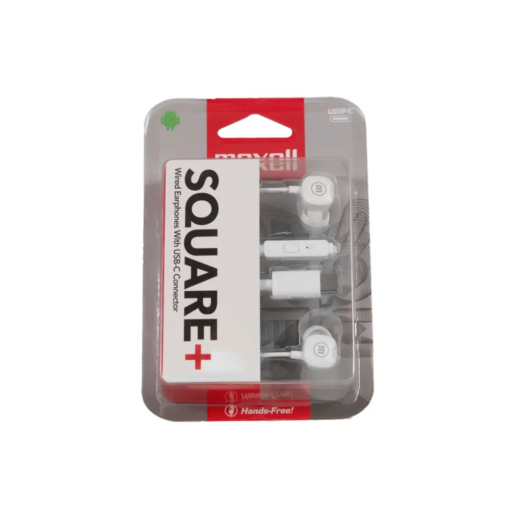 Maxell SQUARE+ USB-C slušalice, bijele